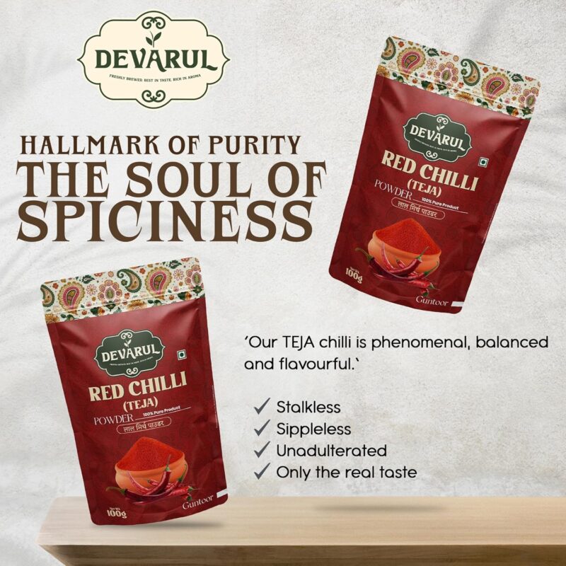 Devarul Indian Spices Combo Pack – Red Chilli Powder, Dhania Powder, Garam Masala, 100g Each (100Gram, Red Chilli-Daniya-Garam Masala) - Image 9