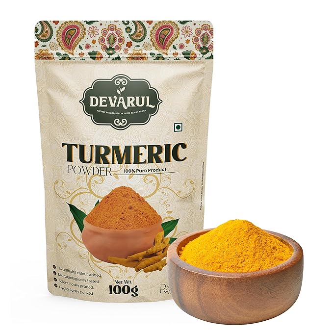 Devarul Indian Spices and Imperial CTC Chai (250g) | Darjeeling Green Tea Leaf (50g) Combo Pack | Garam Masala, Dhania, Red Chilli, Jeera & Turmeric Powder (100g Each) | Pure, Aromatic & 100% Natural - Image 7