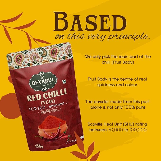 Devarul Indian Spices Combo Pack – Red Chilli Powder, Dhania Powder, Garam Masala, 100g Each (100Gram, Red Chilli-Daniya-Garam Masala) - Image 5